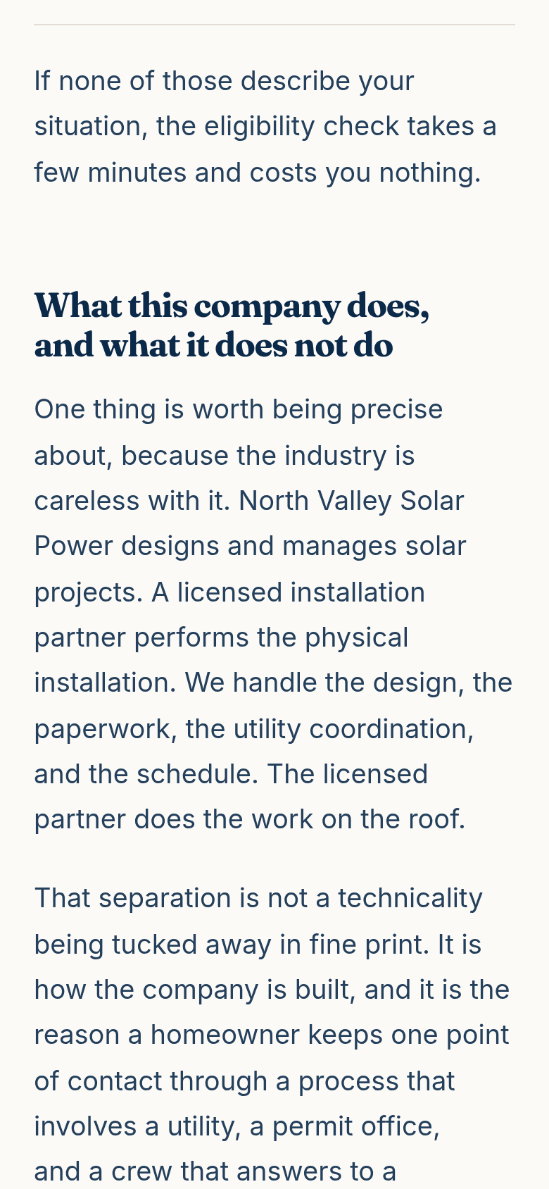 15 advertorial after a filled submit, showing the confirmation message